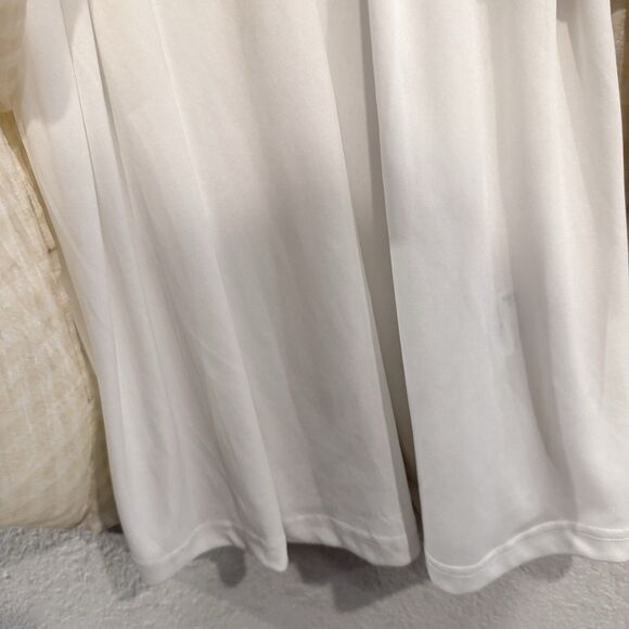 And Now This Sleeveless Maxi Dress Size Medium Gingham Print Ruffle Neutral New - Picture 8 of 12